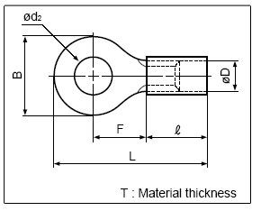 JST Connector Ring tongue terminal