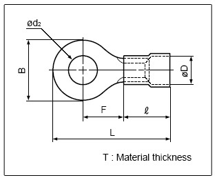 JST Connector Ring tongue terminal