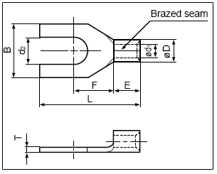 JST Connector Spade tongue terminal